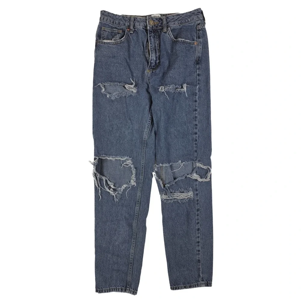 BDG Urban‎ Outfitters Relaxed Fit High Rise Mom Distressed Jeans Women's Size 28